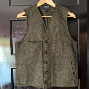 FILSON Mackinaw Wool Vest. 100% Mackinaw Wool.